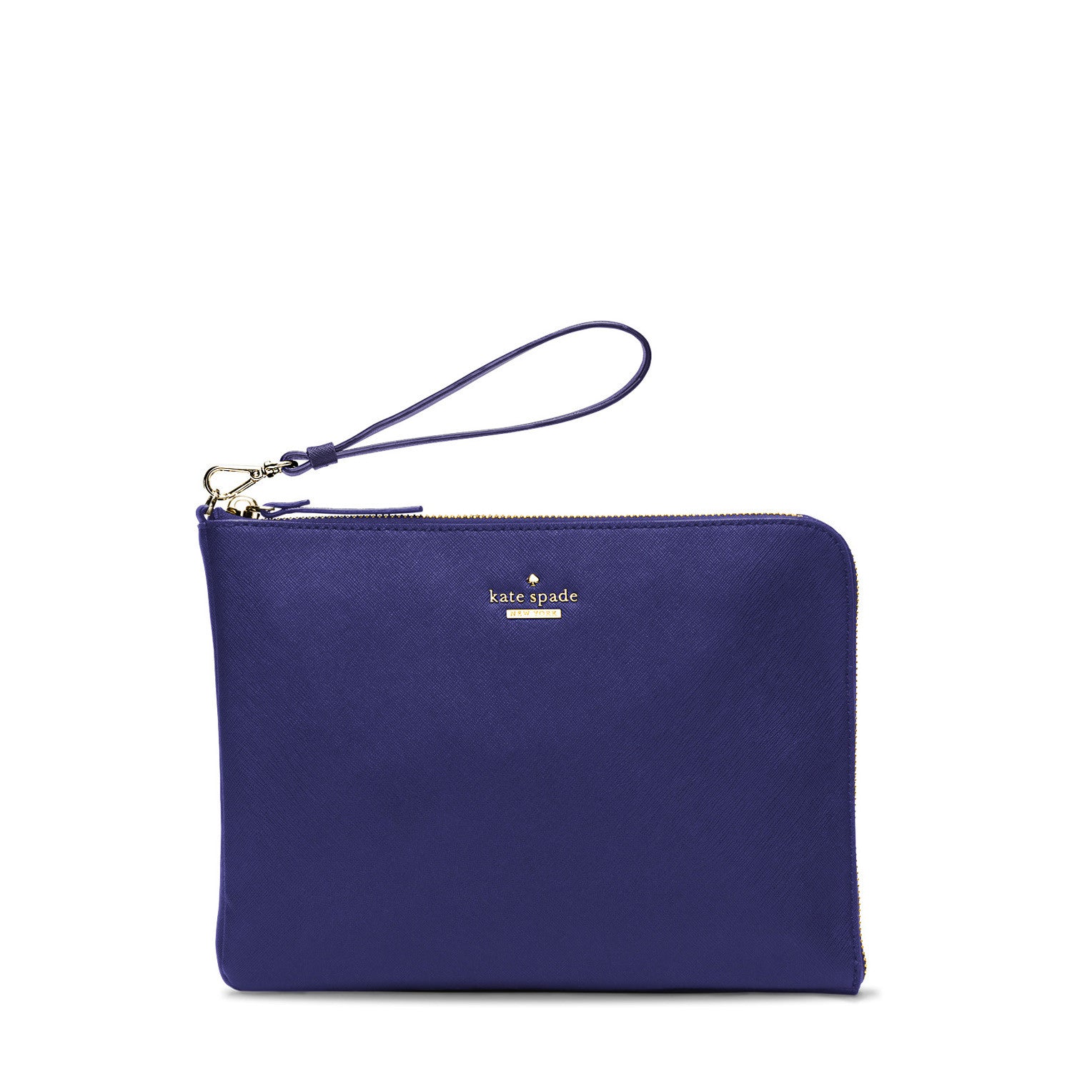 Quentin Blue Wristlet: Clutch with Phone Charger | Everpurse