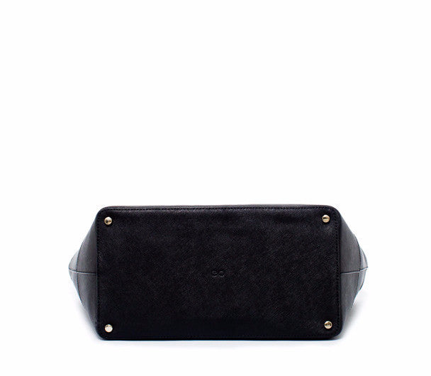 Kate spade black store leather tote bag