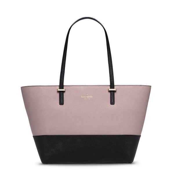 Everpurse Kate Spade Small Harmony Porcini/Black Colorblock Tote: Smartphone Charging Purse