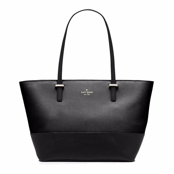 Everpurse Kate Spade Small Harmony Black Leather Tote: Purse that Charges Phone